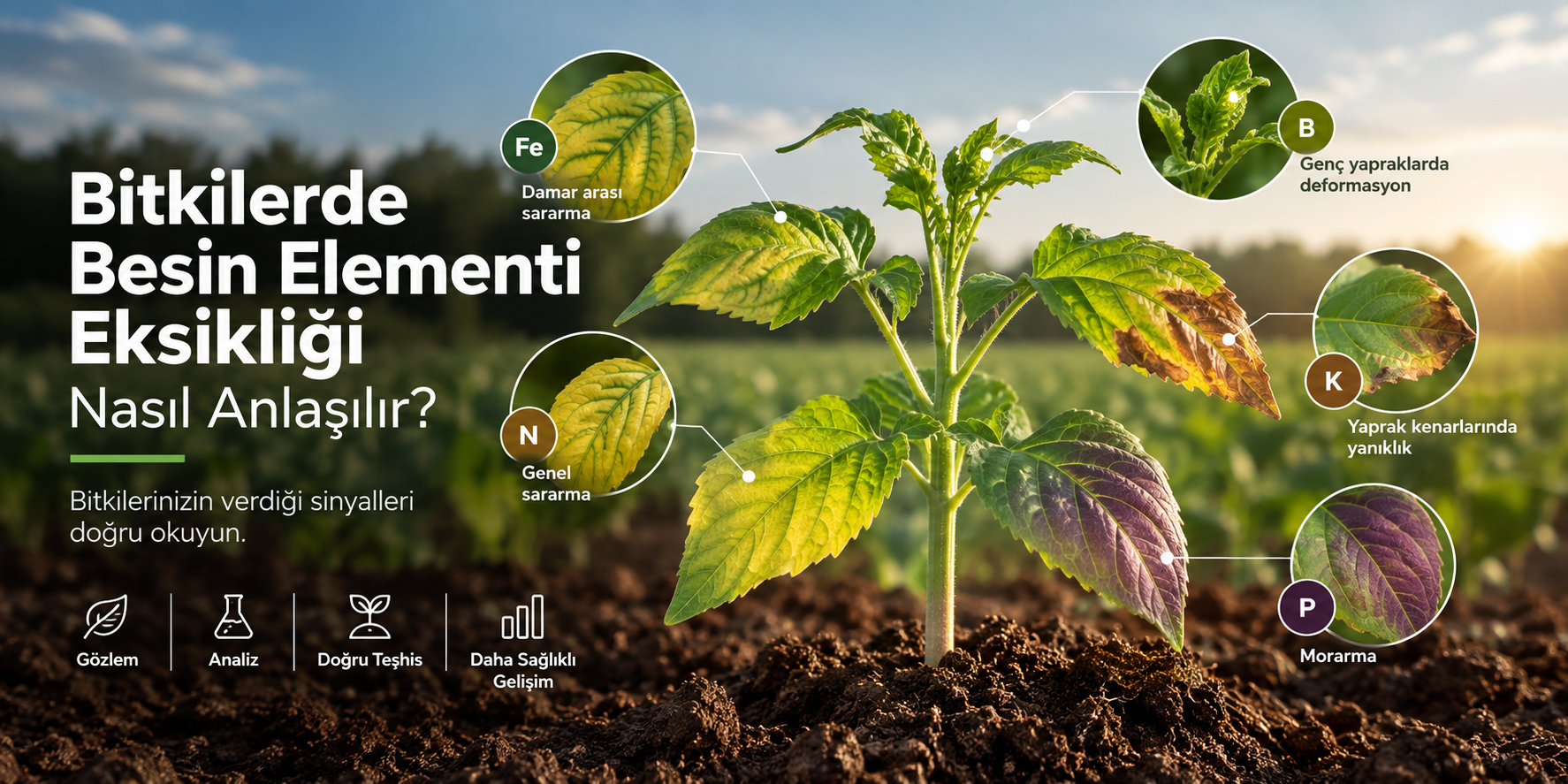 Bitkilerde Besin Elementi Eksikliği Nasıl Anlaşılır?